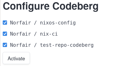 A commit log with NixCI showing CI passes immediately from the initial commit