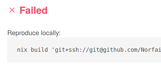 A 'reproduce locally' command